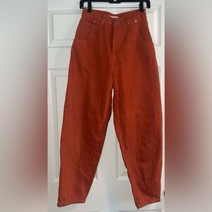 Woman’s Burnt Orange High Rise Pants